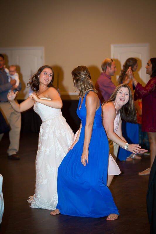 Bridal Party Dancing at Grand Oaks Resort