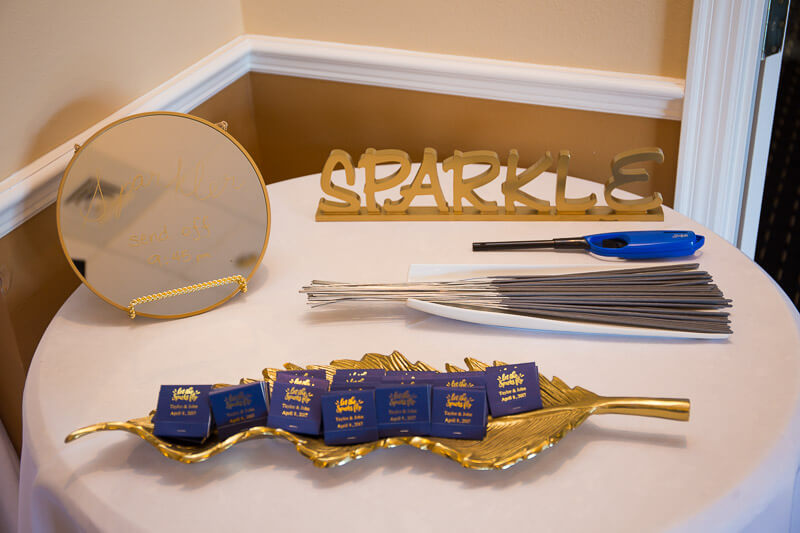 Sparkler Table with Matches