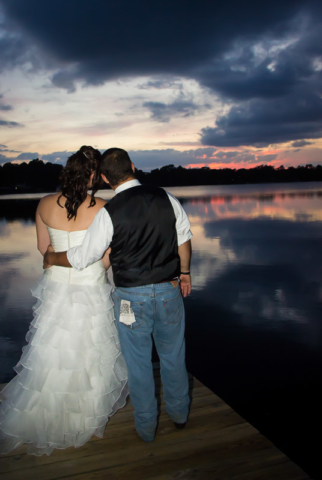 Bride & Groom Sunset