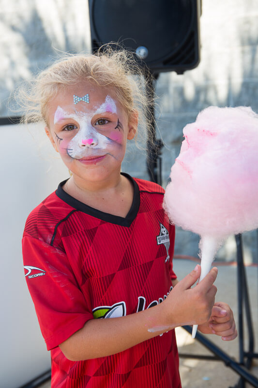 Daughter with Cotton Candy