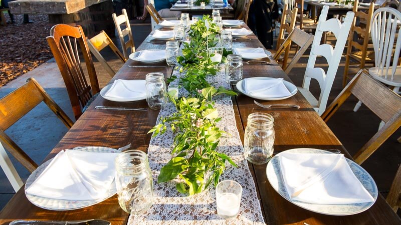 Dinner Table at Isola Farms
