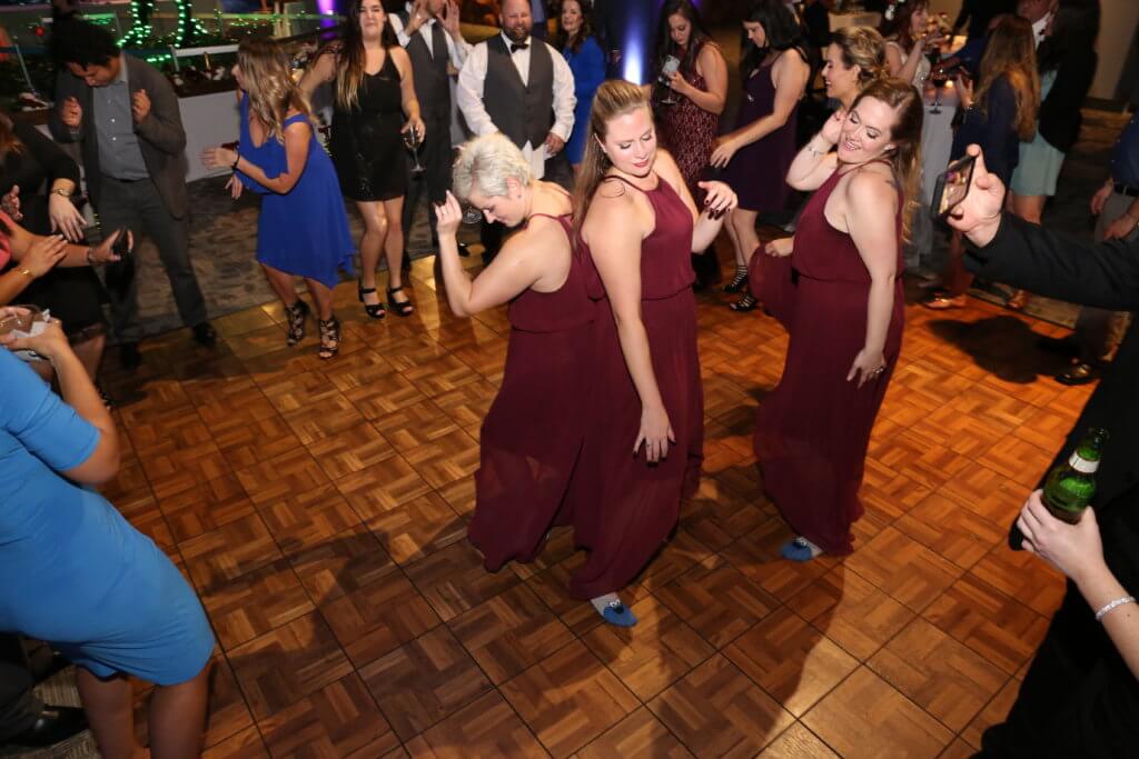 Bridesmaids Dancing at Orlando Science Center