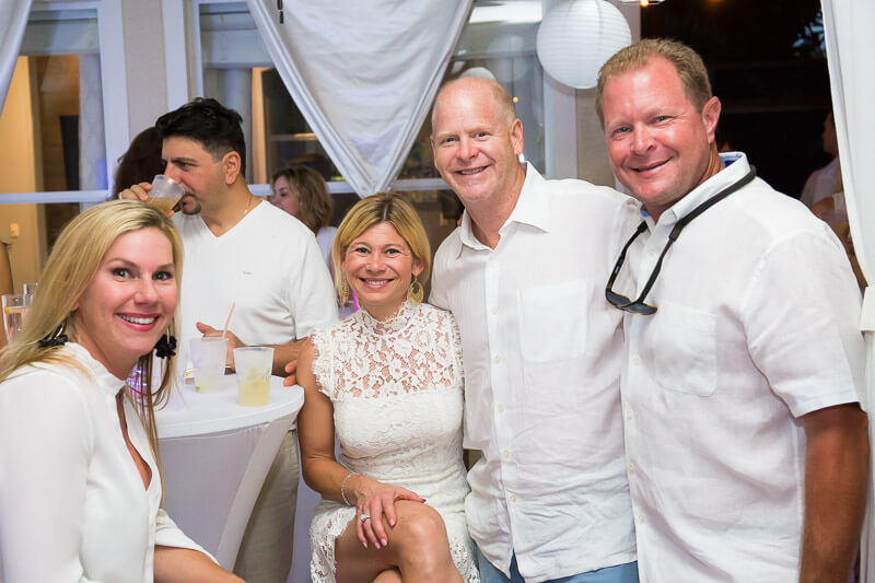 White Party Group Table