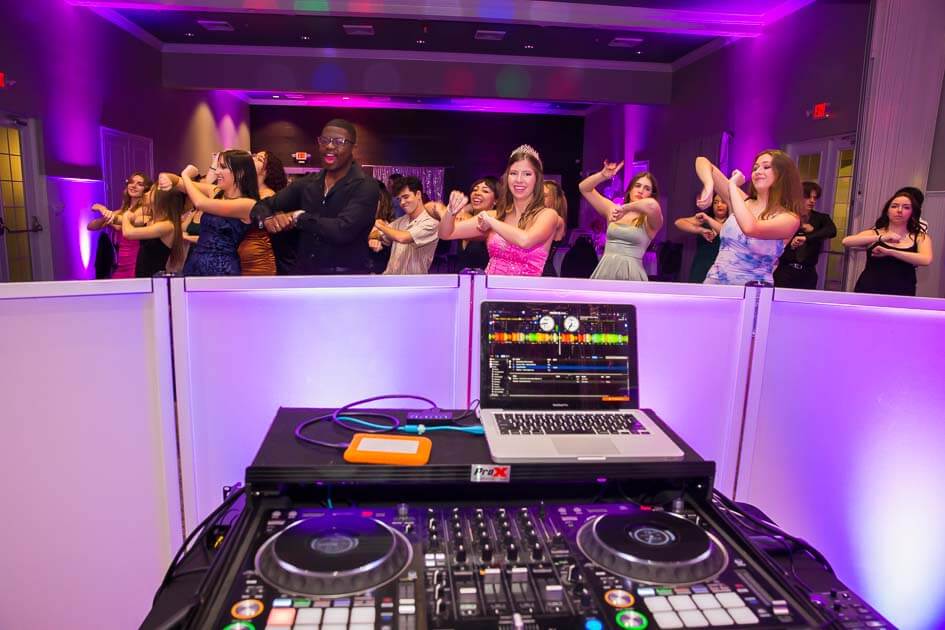 Katerina's Sweet 16 DJ Booth View